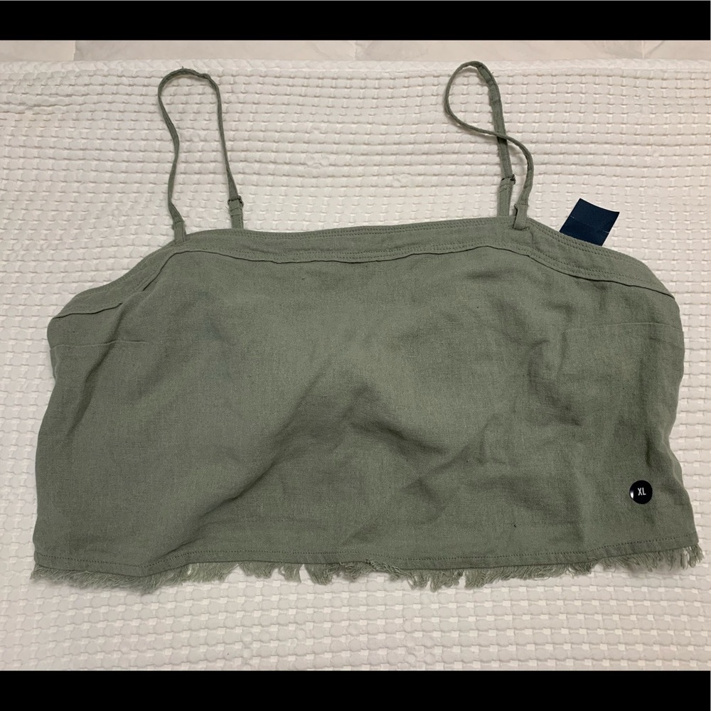 Green tie back top!